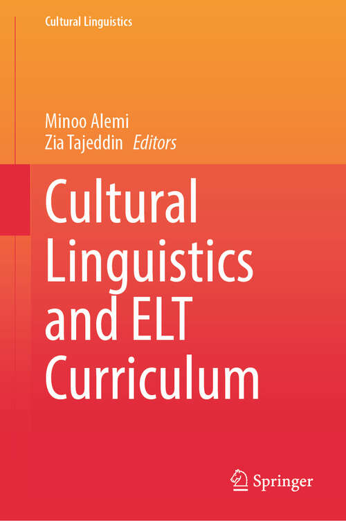 Book cover of Cultural Linguistics and ELT Curriculum (Cultural Linguistics)
