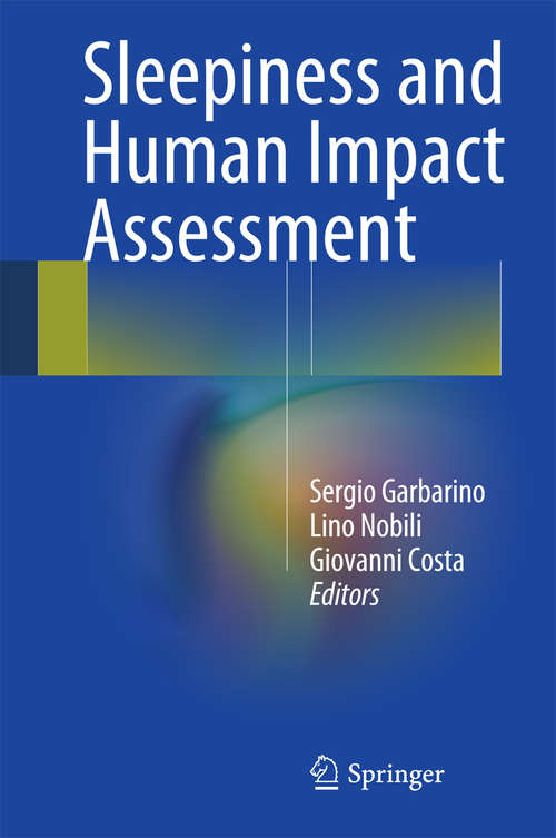 Book cover of Sleepiness and Human Impact Assessment