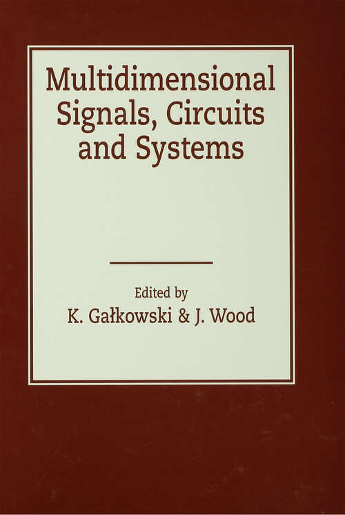 Book cover of Multidimensional Signals, Circuits and Systems (1)