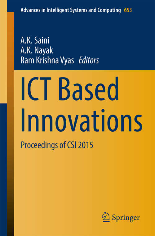 Book cover of ICT Based Innovations