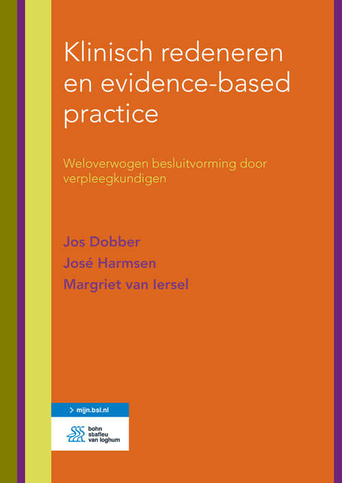 Book cover of Klinisch redeneren en evidence-based practice