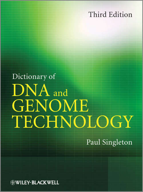 Book cover of Dictionary of DNA and Genome Technology