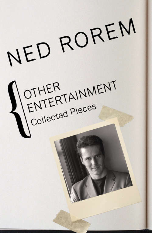 Book cover of Other Entertainment: Collected Pieces