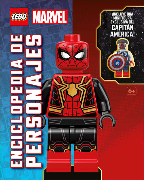 Book cover of LEGO Marvel Enciclopedia de personajes (Character Encyclopedia): Con una minifigura exclusiva de LEGO Marvel
