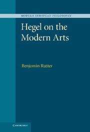 Book cover of Hegel on the Modern Arts