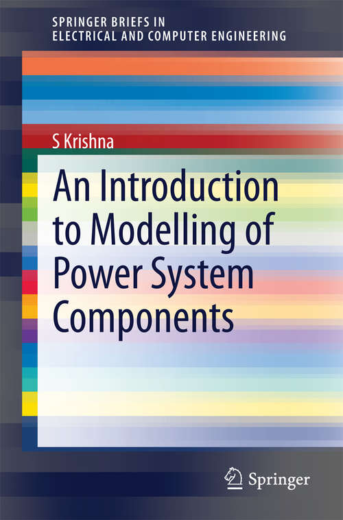 Book cover of An Introduction to Modelling of Power System Components