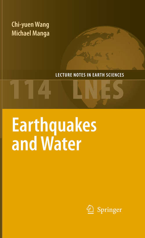 Book cover of Earthquakes and Water