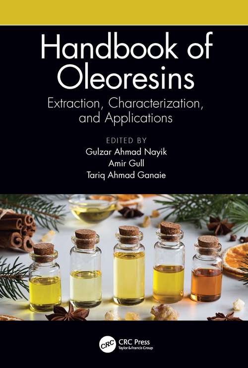 Book cover of Handbook of Oleoresins: Extraction, Characterization, and Applications