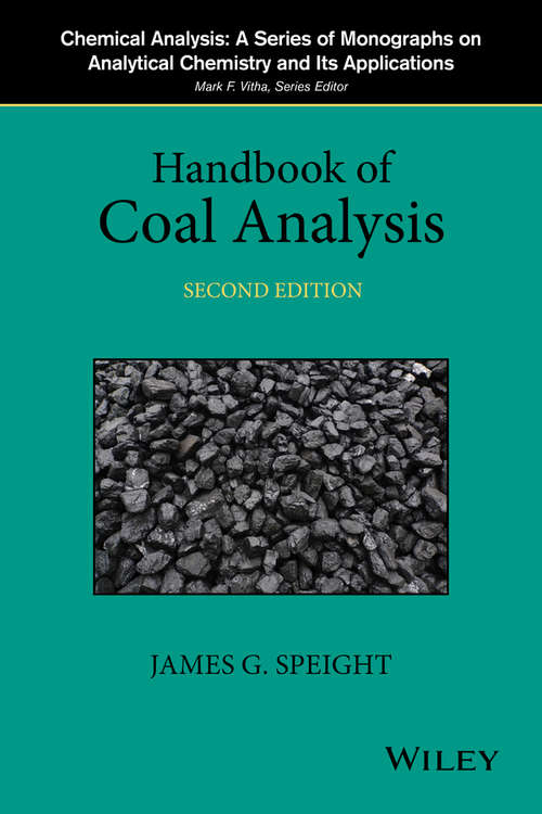 Book cover of Handbook of Coal Analysis