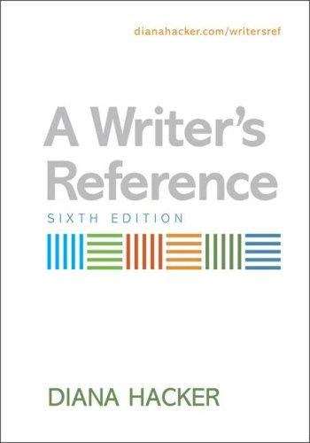 A Writer’s Reference (6th edition)