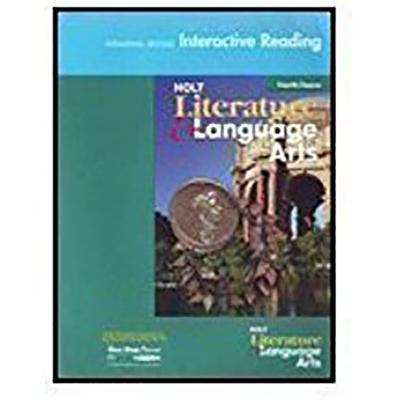 Book cover of Holt Literature and Language Arts: Fourth Course (California Edition)