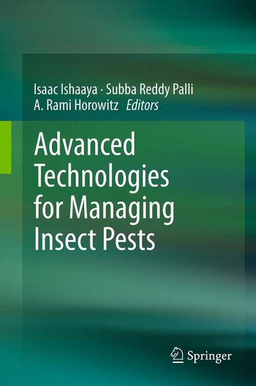 Book cover of Advanced Technologies for Managing Insect Pests