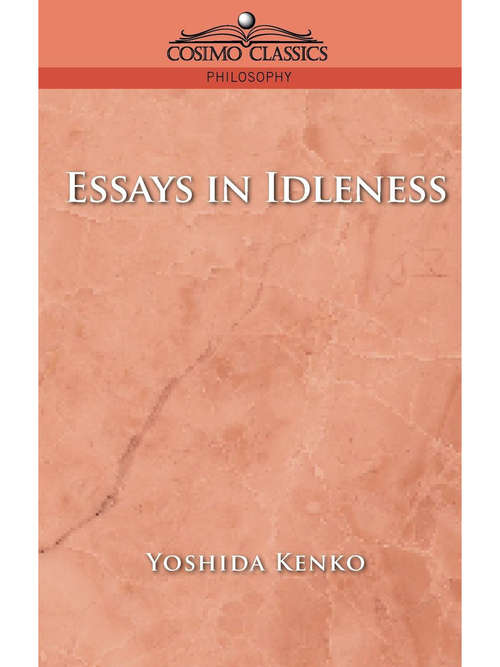 Book cover of Essays in Idleness