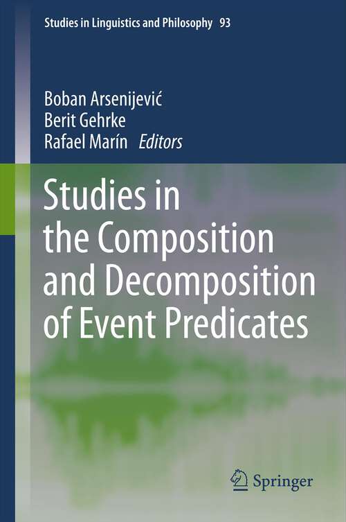 Book cover of Studies in the Composition and Decomposition of Event Predicates
