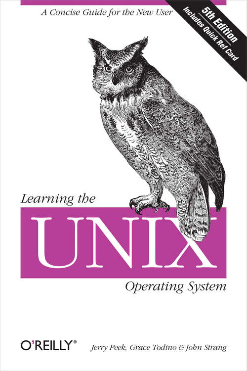 Book cover of Learning the Unix Operating System