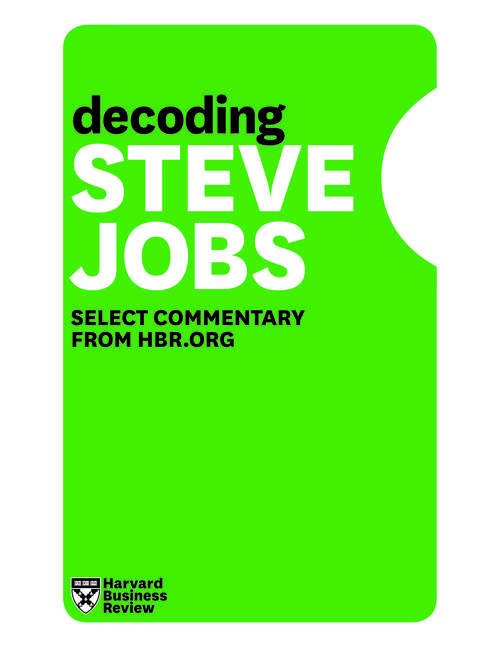 Book cover of Decoding Steve Jobs