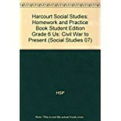 Book cover of Harcourt Social Studies: Homework and Practice Book