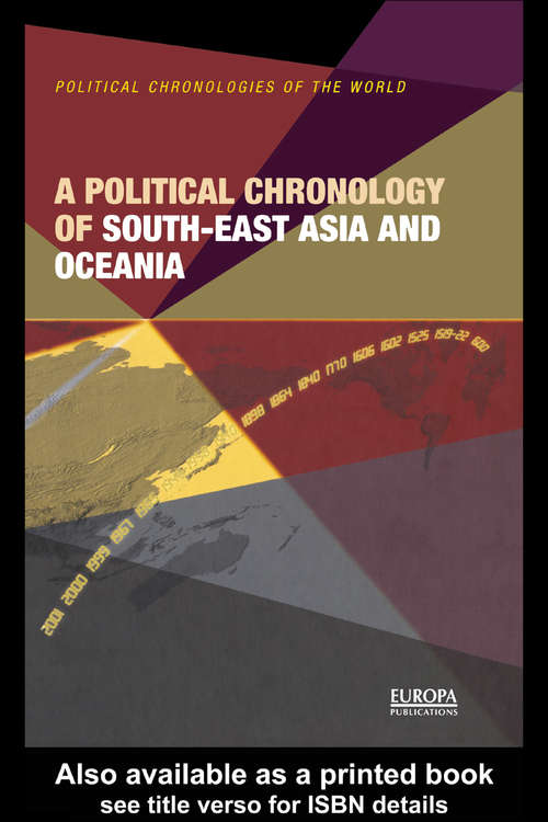 Book cover of A Political Chronology of South East Asia and Oceania
