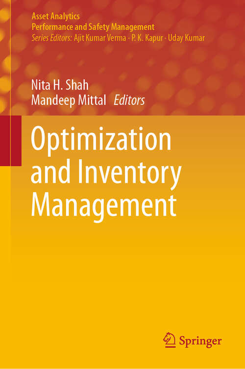 Book cover of Optimization and Inventory Management (1st ed. 2020) (Asset Analytics)