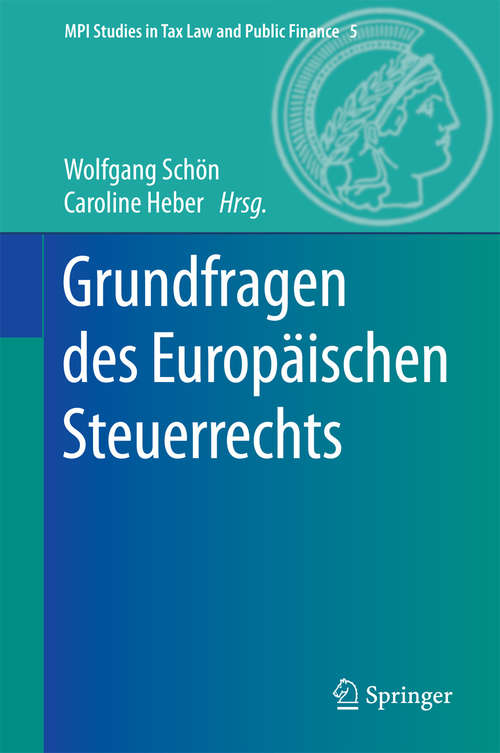 Book cover of Grundfragen des Europäischen Steuerrechts