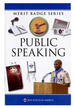 Book cover of Public Speaking (Merit Badge Ser.)