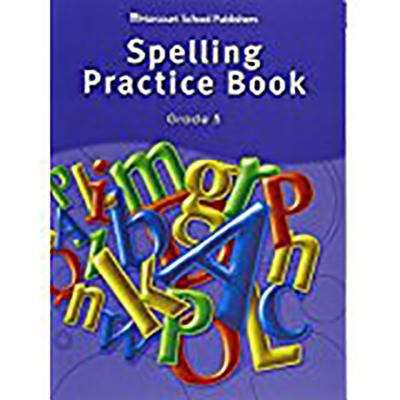 Book cover of Spelling Practice Book (Grade #5)