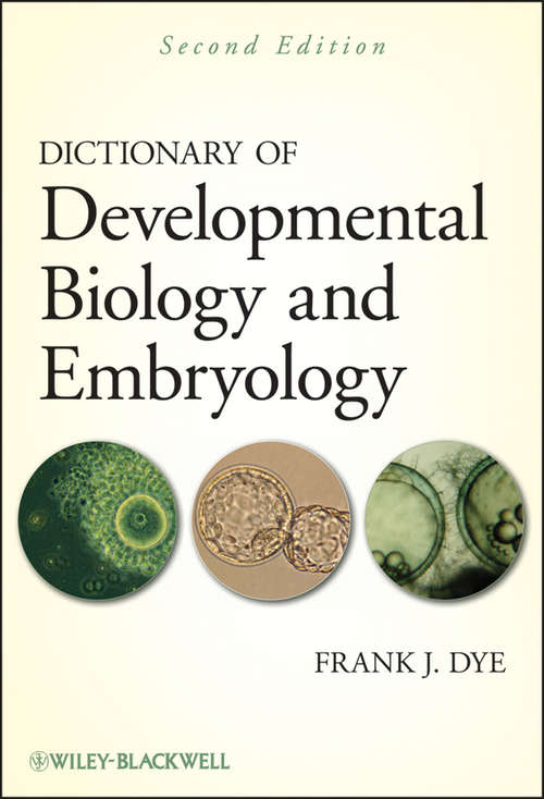 Book cover of Dictionary of Developmental Biology and Embryology (2)