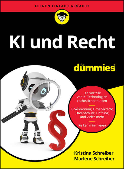 Book cover of KI und Recht für Dummies (Für Dummies)