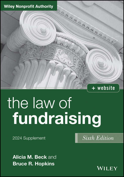 Book cover of The Law of Fundraising, 2024 Cumulative Supplement (6)