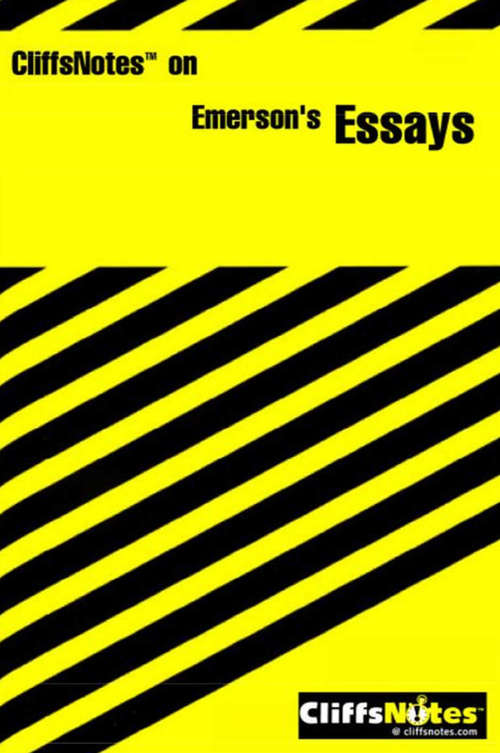 Book cover of CliffsNotes on Emerson's Essays