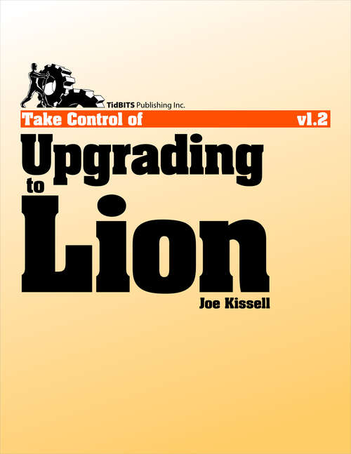 Book cover of Take Control of Upgrading to Lion