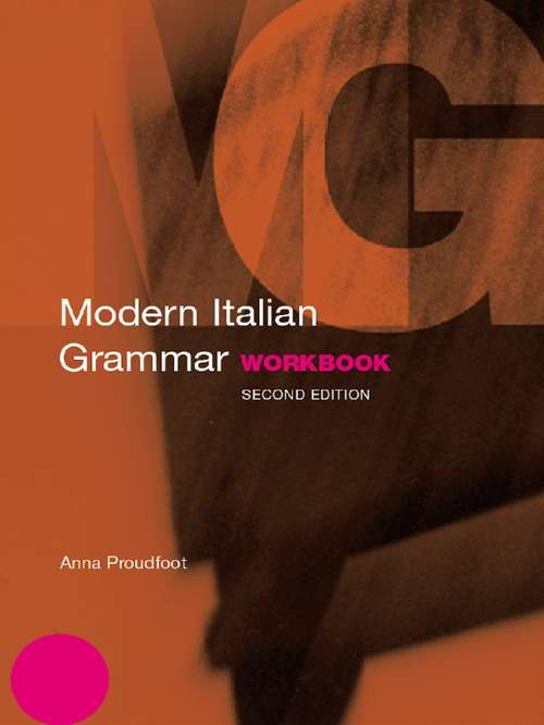 Book cover of Modern Italian Grammar Workbook (2) (Modern Grammar Workbooks)
