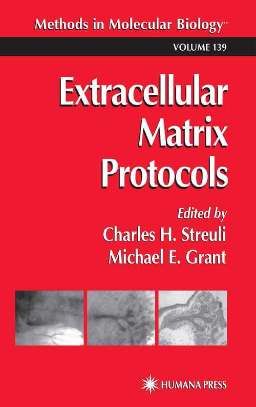 Book cover of Extracellular Matrix Protocols