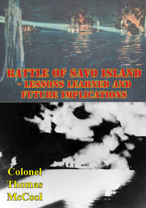 Book cover of Battle Of Savo Island - Lessons Learned And Future Implications