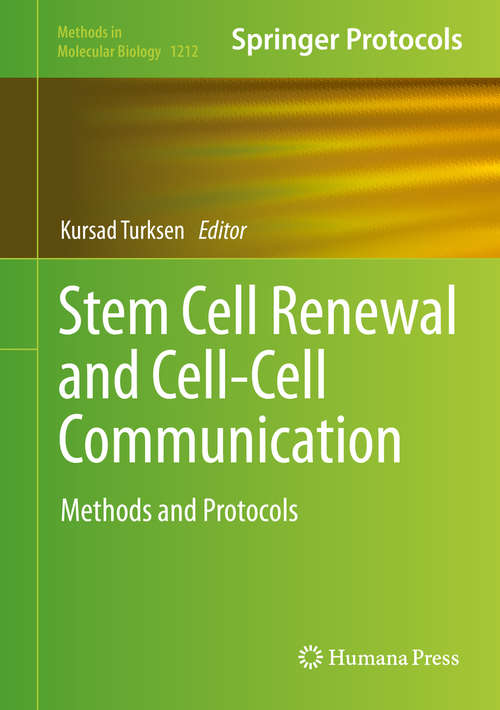 Book cover of Stem Cell Renewal and Cell-Cell Communication