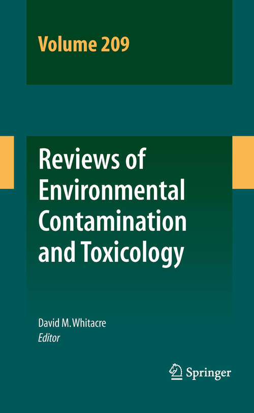 Book cover of Reviews of Environmental Contamination and Toxicology Volume 209