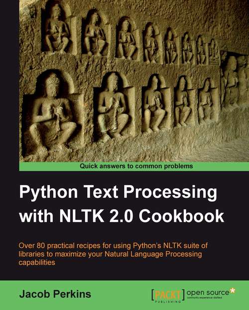 Book cover of Python Text Processing with NLTK 2.0 Cookbook