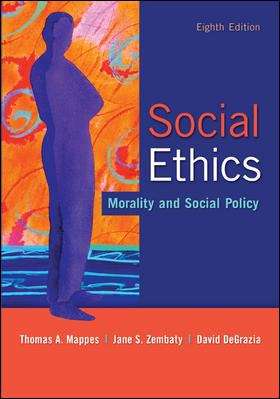 Book cover of Social Ethics: Morality and Social Policy