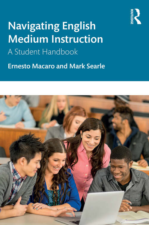Book cover of Navigating English Medium Instruction: A Student Handbook (1)