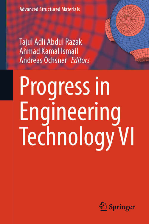 Book cover of Progress in Engineering Technology VI (Advanced Structured Materials #229)