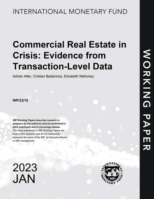 Book cover of Commercial Real Estate in Crisis: Evidence from Transaction-Level Data
