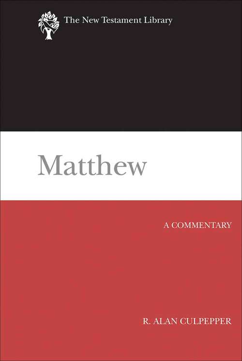 Book cover of Matthew: A Commentary