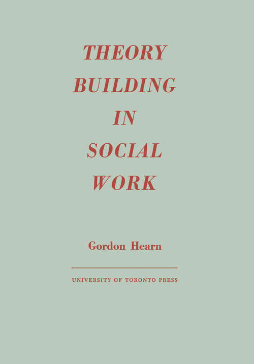 Book cover of Theory Building in Social Work