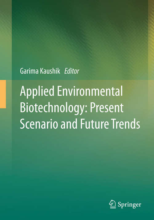 Book cover of Applied Environmental Biotechnology: Present Scenario and Future Trends