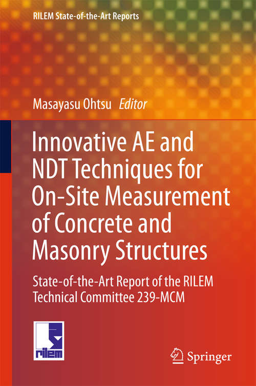 Book cover of Innovative AE and NDT Techniques for On-Site Measurement of Concrete and Masonry Structures