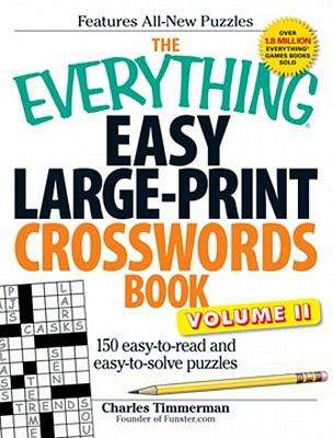Book cover of The Everything® Easy Large-Print Crosswords Book (Volume II)