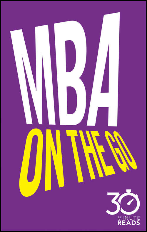 Book cover of MBA On The Go: 30 Minute Reads