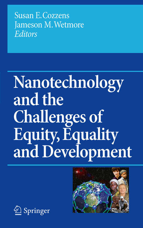 Book cover of Nanotechnology and the Challenges of Equity, Equality and Development