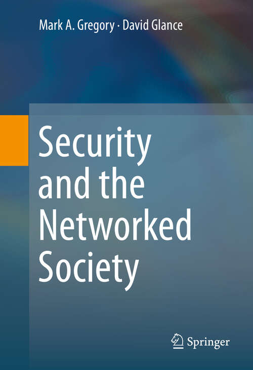 Book cover of Security and the Networked Society