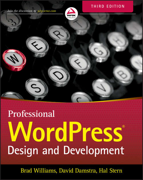 Book cover of Professional WordPress
